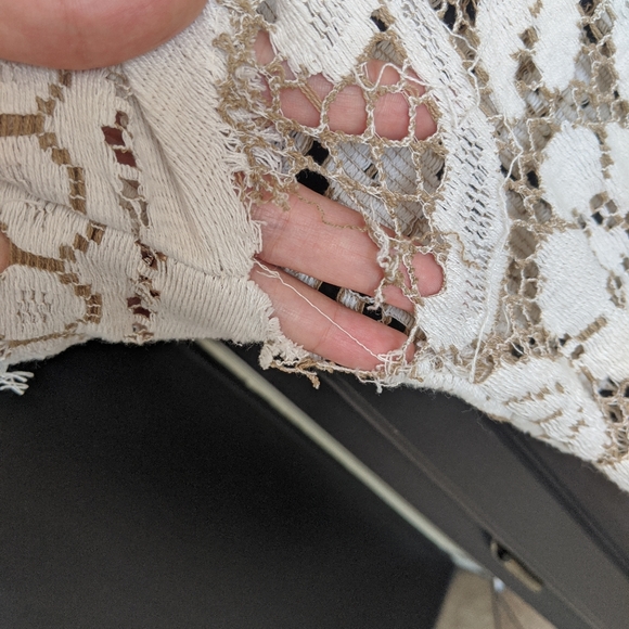 Vintage crochet duster with buttons. - Picture 3 of 3